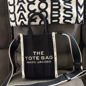 Marc Jacobs Black and White Mini Tote Bag